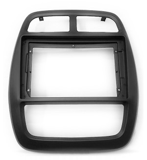 Рамка магнитолы 9.0" (цв.Черный) для RENAULT Kwid 2017+