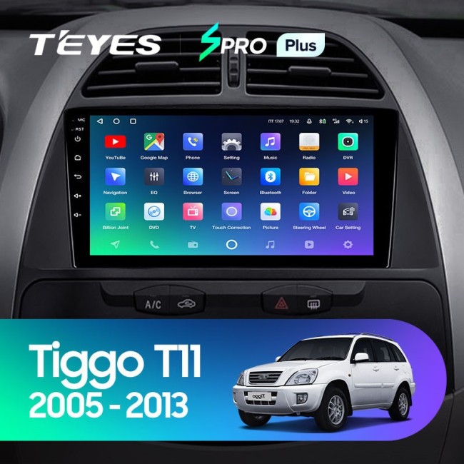 Штатная магнитола Teyes SPRO Plus 4/64 Chery Tiggo T11 1 (2005-2013)