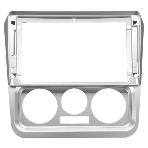 Рамка магнитолы 9.0" (цв.Серебро) для Geely CK 2008-2016