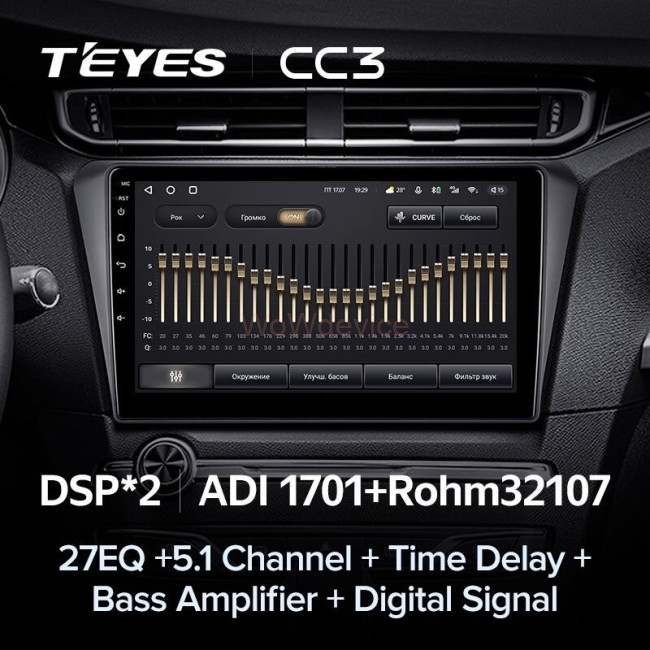 Штатная магнитола Teyes CC3 4/64 Peugeot 408 (2014-2018)