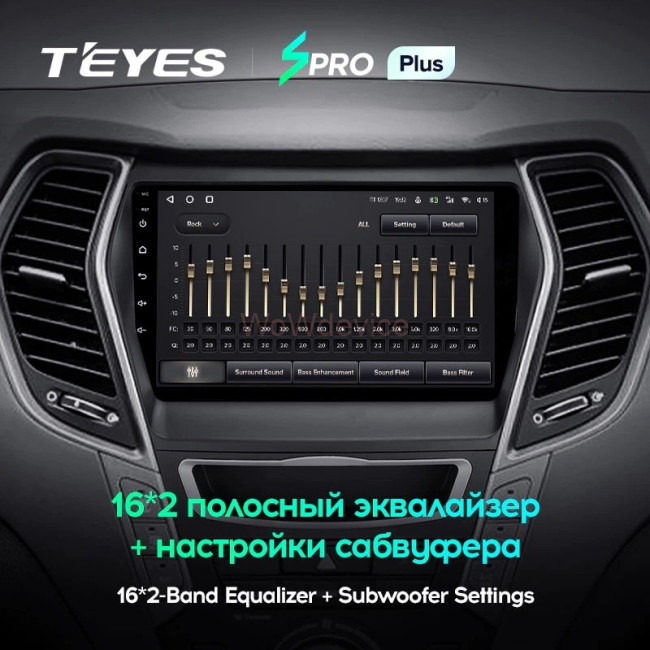 Штатная магнитола Teyes SPRO Plus 3/32 Hyundai Santa Fe 3 (2013-2016) Тип-A Штатная магнитола Teyes SPRO Plus 3/32 Hyundai Santa Fe 3 (2013-2016) Тип-A