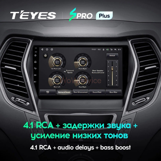 Штатная магнитола Teyes SPRO Plus 3/32 Hyundai Santa Fe 3 (2013-2016) Тип-A Штатная магнитола Teyes SPRO Plus 3/32 Hyundai Santa Fe 3 (2013-2016) Тип-A