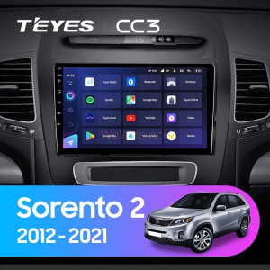 Штатная магнитола Teyes CC3 3/32 Kia Sorento 2 II XM (2012-2021) F3