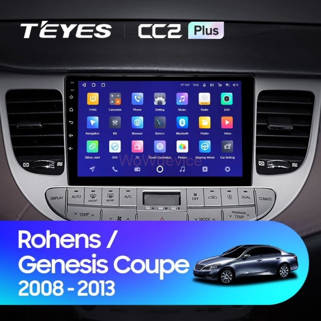 Штатная магнитола Teyes CC2 Plus 4/32 Hyundai Rohens Genesis (2008-2013) F1