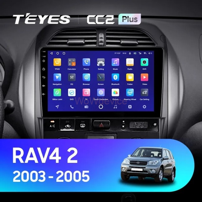 Штатная магнитола Teyes CC2L Plus 1/16 Toyota RAV4 2 CA20 CA20W XA20 (2003-2005) F4