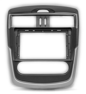 Рамка магнитолы 9.0" (цв.Черный) для NISSAN Tiida 2016+ Рынок Китая / Manaul A/C