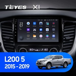 Штатная магнитола Teyes X1 4G 2/32 Mitsubishi L200 5 (2015-2019) кондиционер F1