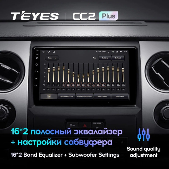 Штатная магнитола Teyes CC2 Plus 3/32 Ford F150 P415 Raptor (2008-2014) F1 Штатная магнитола Teyes CC2 Plus 3/32 Ford F150 P415 Raptor (2008-2014) F1