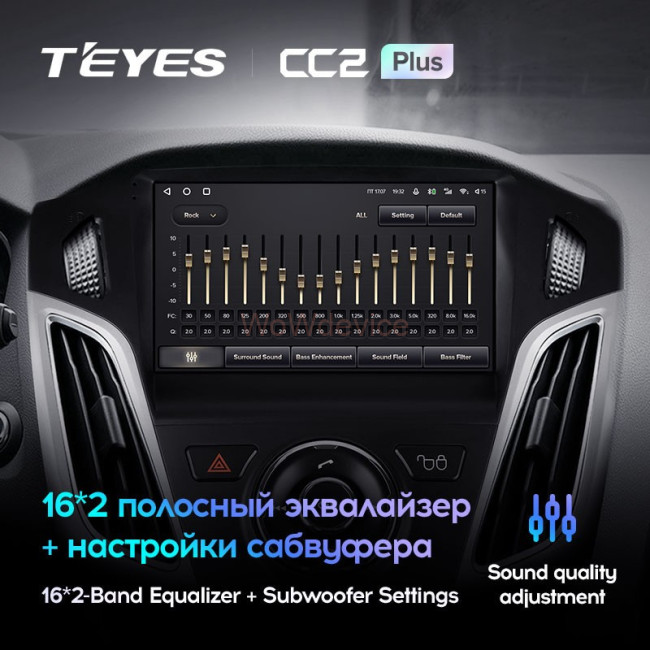 Штатная магнитола Teyes CC2 Plus 4/64 Ford Focus 3 (2011-2019) Штатная магнитола Teyes CC2 Plus 4/64 Ford Focus 3 (2011-2019)