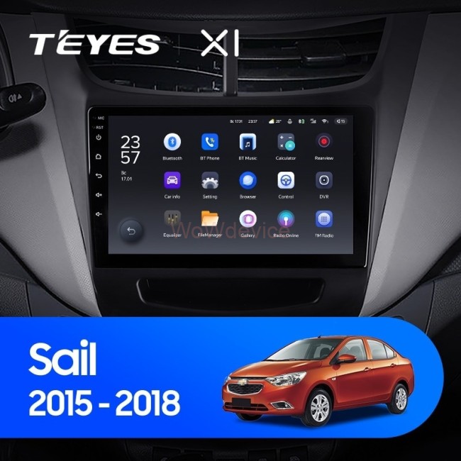 Штатная магнитола Teyes X1 4G 2/32 Chevrolet Sail (2015-2018)