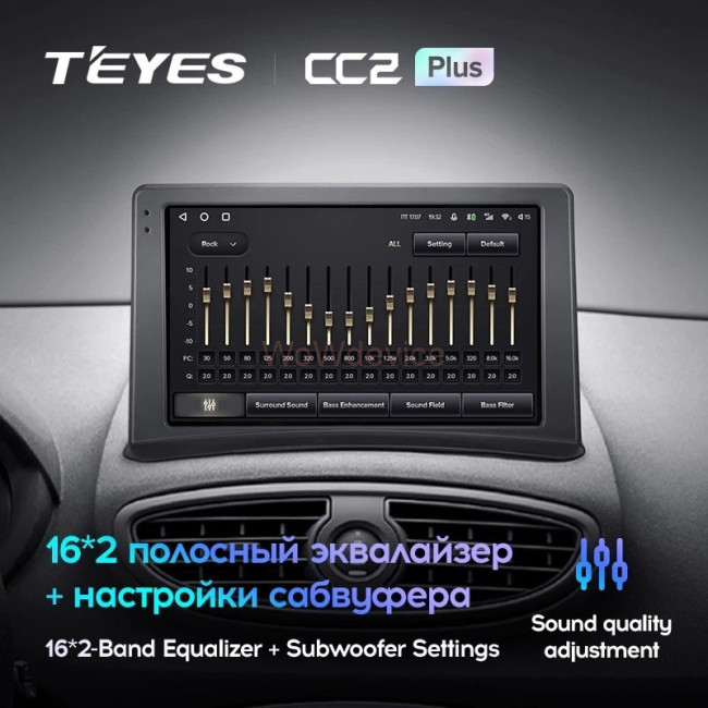 Штатная магнитола Teyes CC2 Plus 3/32 Renault Clio 3 (2005-2014)