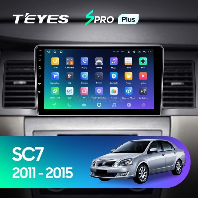 Штатная магнитола Teyes SPRO Plus 6/128 Geely SC7 (2011-2015)