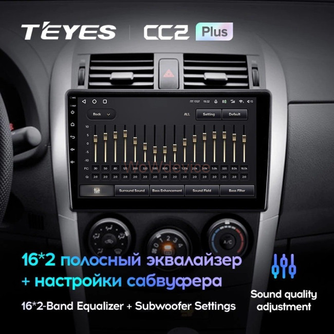 Штатная магнитола Teyes CC2 Plus 4/64 Toyota Auris E150 (2006-2012) Штатная магнитола Teyes CC2 Plus 4/64 Toyota Auris E150 (2006-2012)