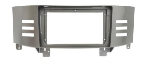 Рамка магнитолы 9.0" (цв.Серый) для TOYOTA Mark X 2004-2009, Reiz 2005-2010 Правый руль