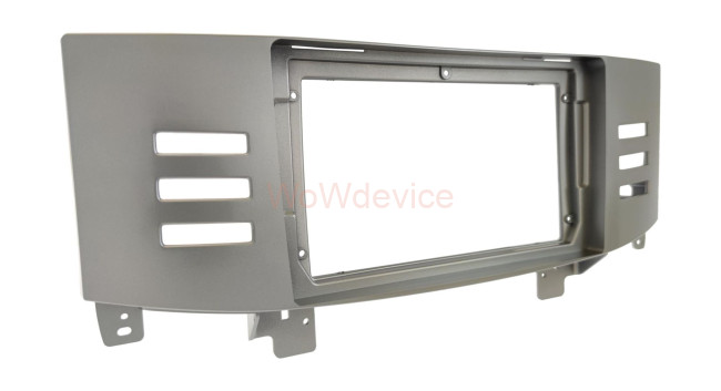 Рамка магнитолы 9.0" (цв.Серый) для TOYOTA Mark X 2004-2009, Reiz 2005-2010 Правый руль