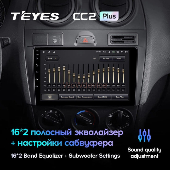 Штатная магнитола Teyes CC2 Plus 3/32 Ford Fiesta Mk5 (2002-2008) Штатная магнитола Teyes CC2 Plus 3/32 Ford Fiesta Mk5 (2002-2008)