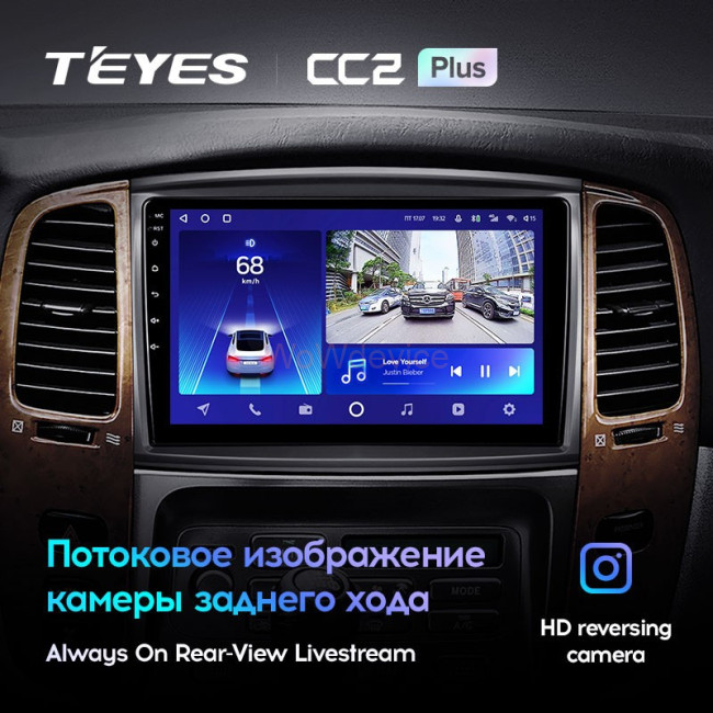 Штатная магнитола Teyes CC2 Plus 3/32 Toyota Land Cruiser LC 100 (2002-2007) Тип-A