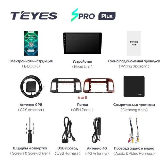Штатная магнитола Teyes SPRO Plus 3/32 Toyota Camry 5 XV 30 (2001-2006) Тип-B Штатная магнитола Teyes SPRO Plus 3/32 Toyota Camry 5 XV 30 (2001-2006) Тип-B