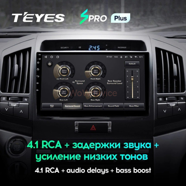 Штатная магнитола Teyes SPRO Plus 4/64 Toyota Land Cruiser 11 200 (2007-2015) Тип-A