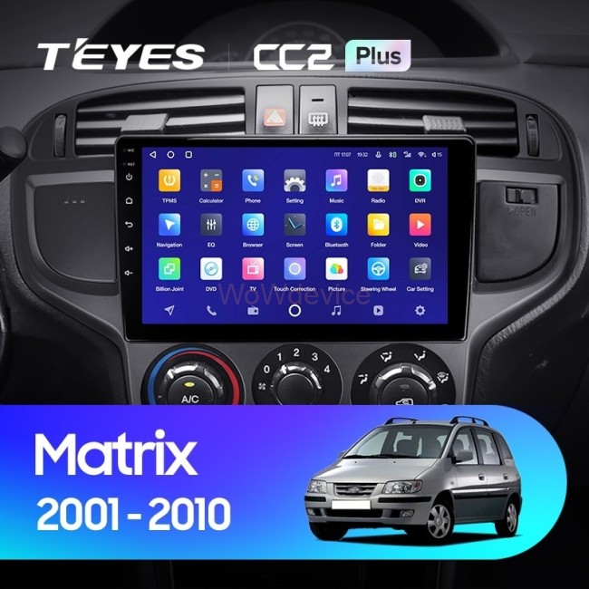 Штатная магнитола Teyes CC2 Plus 4/32 Hyundai Matrix (2001-2010)