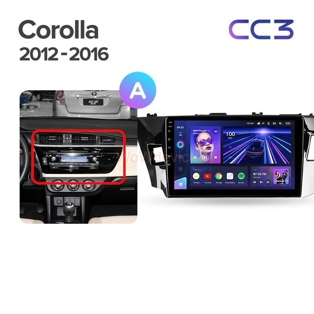Штатная магнитола Teyes CC3 360 6/128 Toyota Corolla (2012-2016) Тип-B Штатная магнитола Teyes CC3 360 6/128 Toyota Corolla (2012-2016) Тип-B