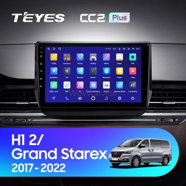 Штатная магнитола Teyes CC2 Plus 4/32 Hyundai H1 2 Grand Starex TQ (2017-2022)