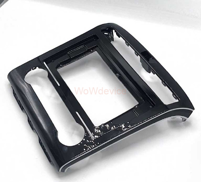 Рамка магнитолы 10.2" (цв.Глянцевый Черный) для HYUNDAI Tucson (NX4) 2020+ Кондиционер