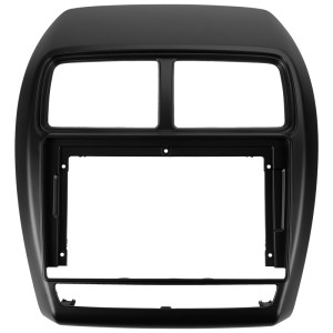 Рамка магнитолы 9.0" (цв.Черный) для Mitsubishi ASX 1 2016-2022