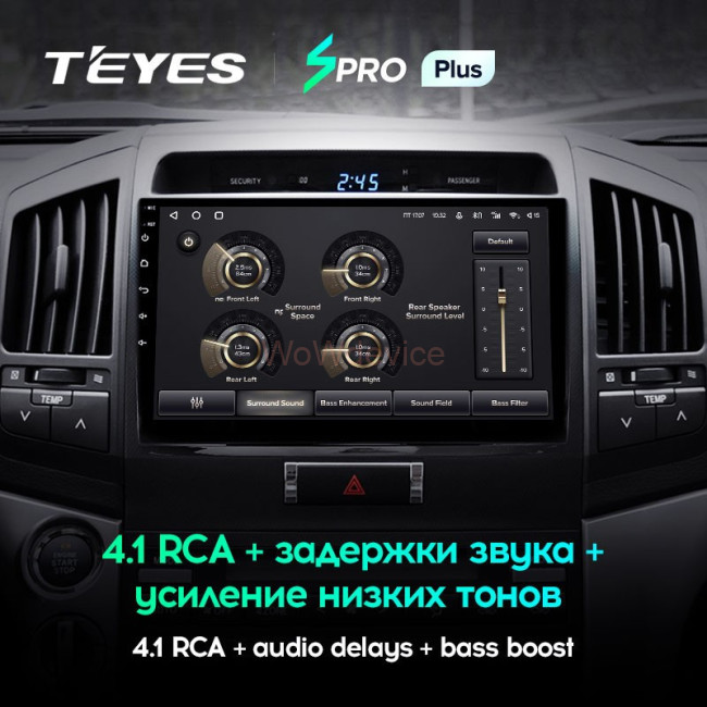 Штатная магнитола Teyes SPRO Plus 4/64 Toyota Land Cruiser 200 (2007-2015)