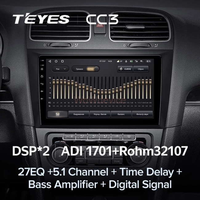 Штатная магнитола Teyes CC3 360 6/128 Volkswagen Golf 6 (2008-2016)