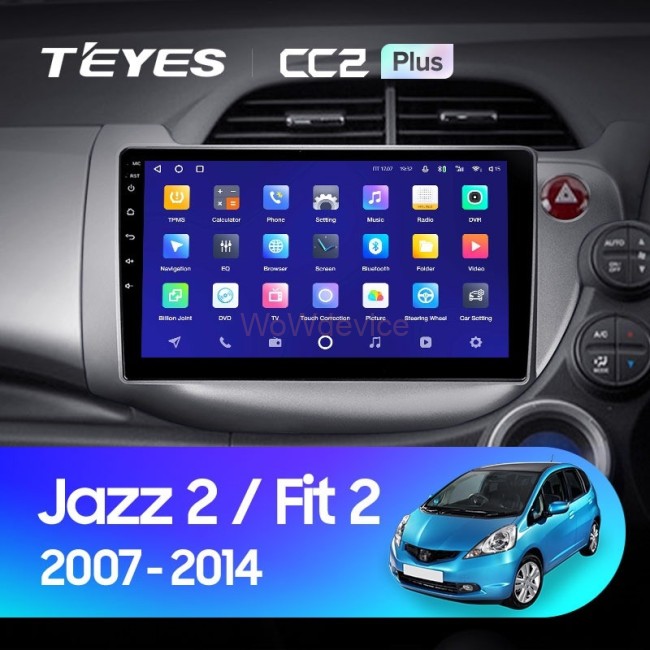 Штатная магнитола Teyes CC2 Plus 4/32 Honda Fit GE GP GE (2007-2014) Правый руль