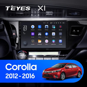 Штатная магнитола Teyes X1 4G 2/32 Toyota Corolla (2012-2016) Тип-B