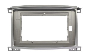 Рамка магнитолы 10.2" (цв.Серый) для TOYOTA Land Cruiser 100 2002-2007 / LEXUS LX-470 2002-2007