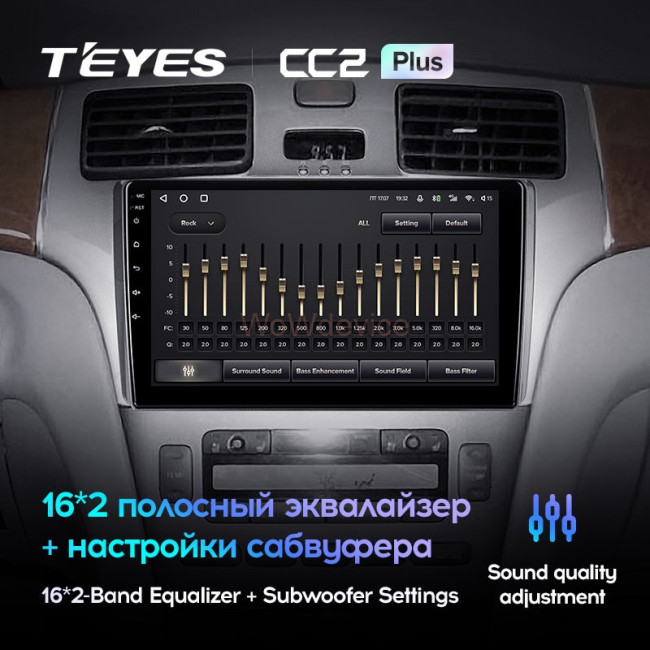 Штатная магнитола Teyes CC2 Plus 4/64 Lexus ES250 ES300 ES330 (2001-2006)