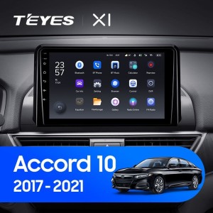 Штатная магнитола Teyes X1 4G 2/32 Honda Accord 10 CV (2017-2021) Тип-В