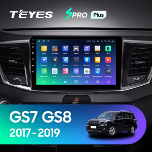 Штатная магнитола Teyes SPRO Plus 4/64 GAC GS7 GS8 (2017-2019)