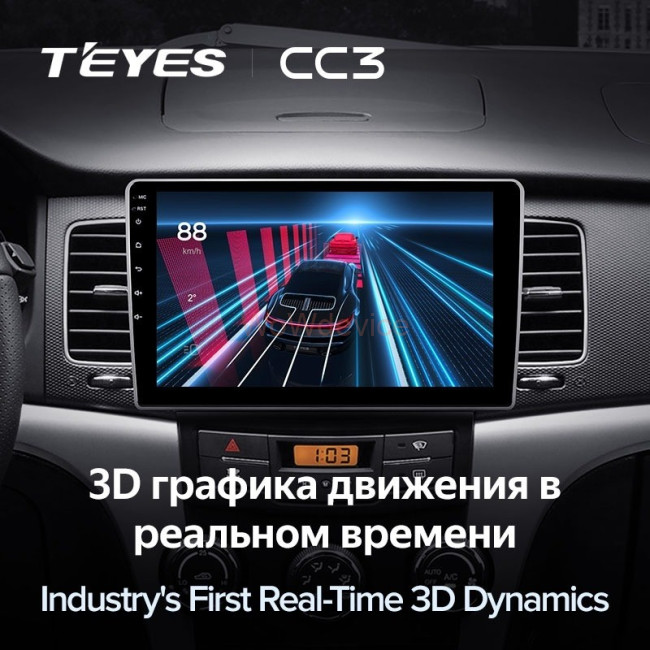 Штатная магнитола Teyes CC3 360 6/128 Ssang Yong Kyron 2010+
