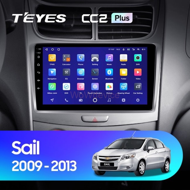 Штатная магнитола Teyes CC2 Plus 4/64 Chevrolet Sail (2009-2013)