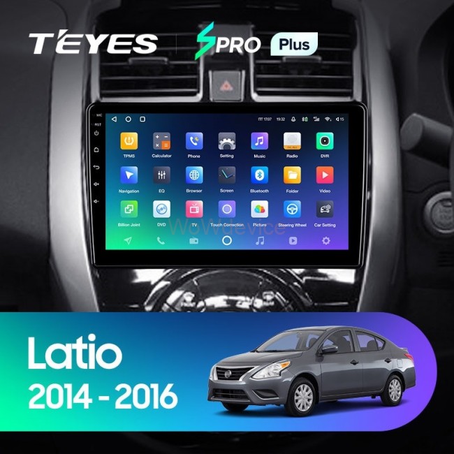 Штатная магнитола Teyes SPRO Plus 6/128 Nissan Latio N17 (2014-2016) Правый руль