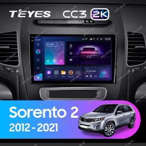 Штатная магнитола Teyes CC3 2K 3/32 Kia Sorento 2 II XM (2012-2021) F3