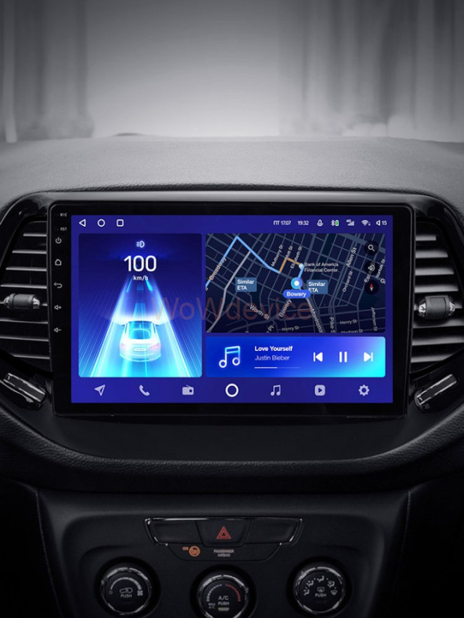 Штатная магнитола Teyes CC2L Plus 1/16 Jeep Compass 2 MP (2016-2018)