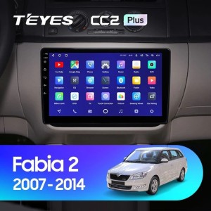 Штатная магнитола Teyes CC2 Plus 4/64 Skoda Fabia (2007-2015)