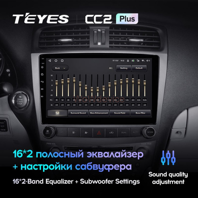 Штатная магнитола Teyes CC2L Plus 2/32 Lexus IS250 XE20 (2005-2013) Тип-B