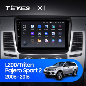 Штатная магнитола Teyes X1 4G 2/32 Mitsubishi Pajero Sport 2 (2008-2016)