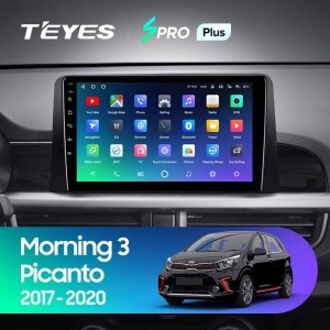 Штатная магнитола Teyes SPRO Plus 6/128 Kia Picanto (2017-2020)