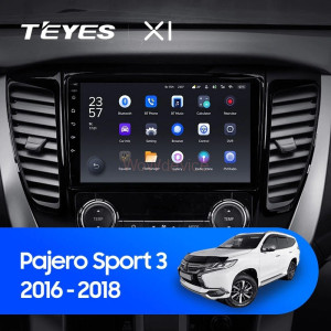 Штатная магнитола Teyes X1 4G 2/32 Mitsubishi Pajero Sport 3 (2016-2018)