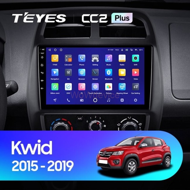 Штатная магнитола Teyes CC2 Plus 4/32 Renault KWID (2015-2019)
