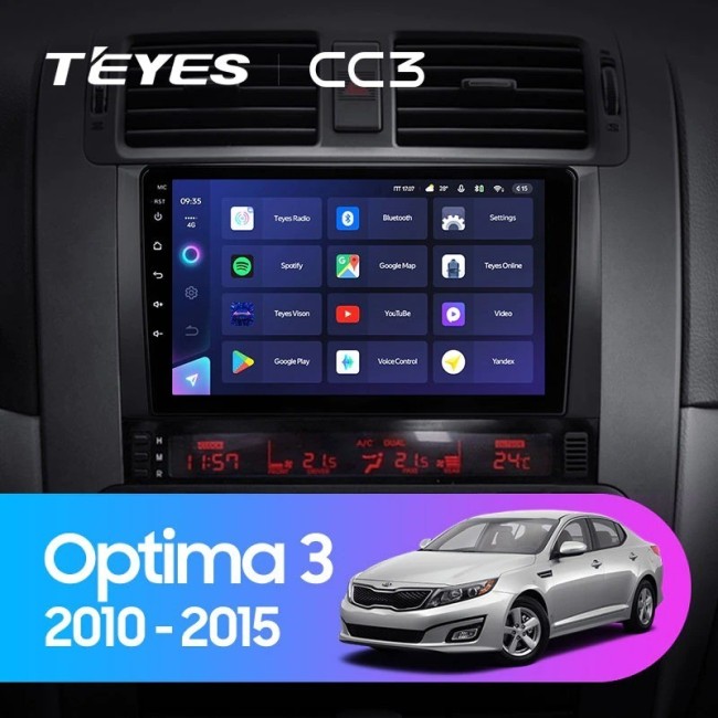 Штатная магнитола Teyes CC3 360 6/128 Kia Optima 3 TF (2010-2015) F2
