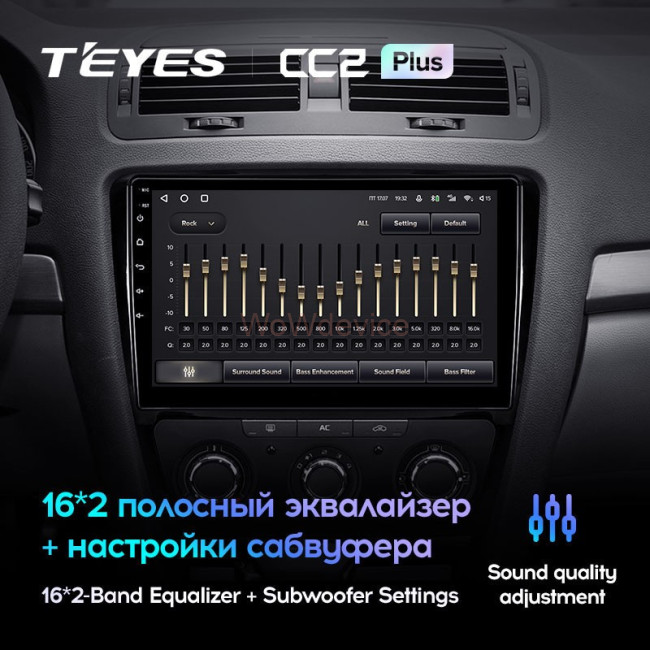 Штатная магнитола Teyes CC2L Plus 2/32 Skoda Octavia 2 A5 (2008-2013)