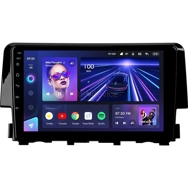 Штатная магнитола Teyes CC3 6/128 Honda Civic 10 FC FK (2015-2020)